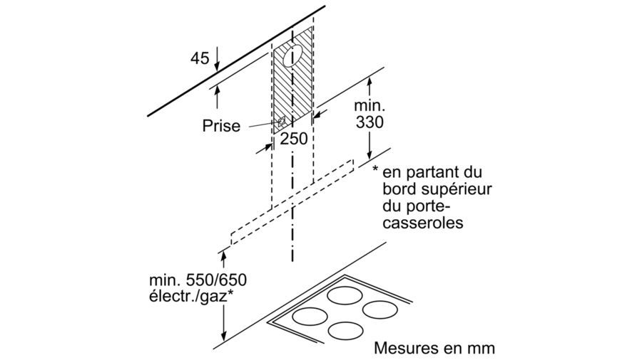 Hotte Murale Série 4 Inox 60 cm BOSCH DWB66FM50 - vue 6