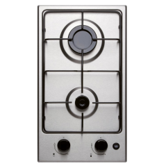 Kitchenette complète 100 cm + domino gaz + évier inox réversible  avec réfrigérateur top 4* 100M2P114DG