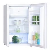 Komplette 100-cm-Küchenzeile + elektrisches Kochfeld mit Timer + wendbare Edelstahlspüle mit 4-Sterne-Kühlschrank mit obenliegendem Gefrierfach 100M2P114530VI