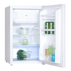 Komplette 100-cm-Küchenzeile + Gaskochfeld + wendbare Edelstahlspüle + 4-Sterne-Kühlschrank mit obenliegendem Gefrierfach 100M2P114DI