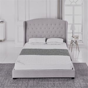 Lit Bergerac Gris 160x200cm