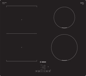 Série 4, Table à induction, 60 cm, Noir, sans cadre BOSCH PVS611BB6E
