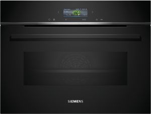  iQ700, Four intégrable compact avec fonction micro-ondes, 60 x 45 cm, Noir SIEMENS CM724G1B1