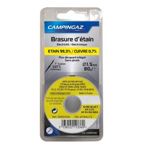 Lot De 3 ÉTAINS 99,3% - Cu 0,7% D1.5 80G Campingaz - 2000035252