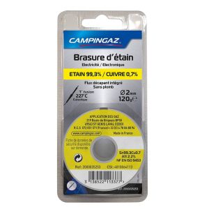 Lot De 2 ÉTAINS 99,3% - Cu 0,7% D2 120G Campingaz - 2000035253