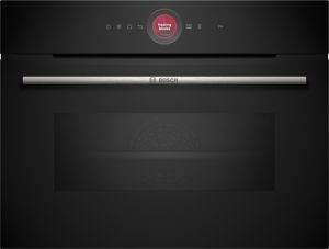 Série 8, Four intégrable compact avec fonction micro-ondes, 60 x 45 cm, Noir BOSCH CMG7241B1