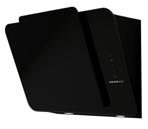 Hotte décorative murale Noire inclinée 80 cm Airlux GHW880BK