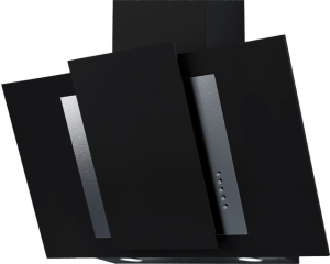 Hotte décorative murale inclinée 90 cm GLEM GHW97BK