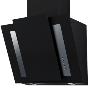 Hotte décorative murale inclinée 60 cm GLEM GHW67BK