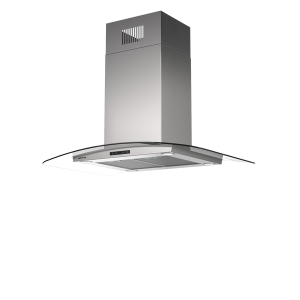 Hotte îlot verre/inox 90 cm AIRLUX AHI971IX