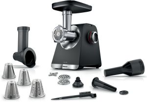  Série 6, Hachoir à viande, MultiPower, 2100 W, Noir, argent métallisé BOSCH MFWS640B