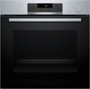  Série 4, Four encastrable avec fonction vapeur, 60 x 60 cm, Inox BOSCH HRG572ES3