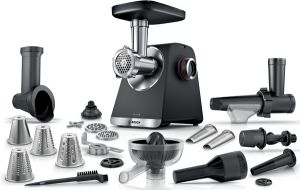  Série 6, Hachoir à viande, MultiPower, 2100 W, Noir, argent métallisé BOSCH MFWS682B