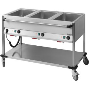 Chariot Bain-Marie à eau 3 x GN 1/1 Casselin CCBM3H