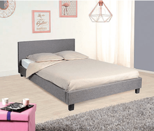 Lit kelia gris 140X190 Eurodesign 713G140