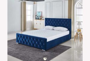 Lit double prestige bleu 160x200 Eurodesign 718BL160