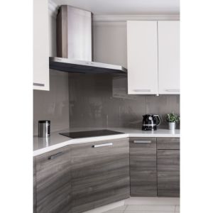  Hotte décorative d’angle 127,2 cm en Inox Airlux AHK128IX