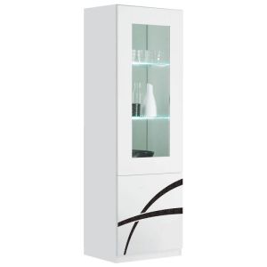 Porte laquée pour vitrine murale largeur 1280 mm - PLVM12