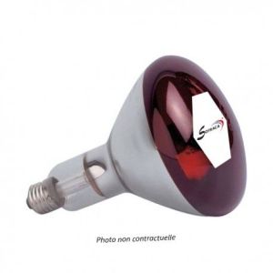 Ampoule rouge pour lampe chauffante 250 Watts SOFRACA LIAMP02