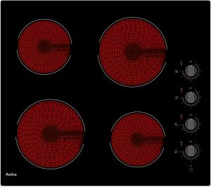 Table vitrocéramique 4 zones AMICA AVM3540 