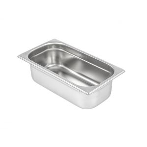 Lot de 3 Bacs Gastronorme 1/3 AISI 304 - 65 mm CASSELIN CBG13065