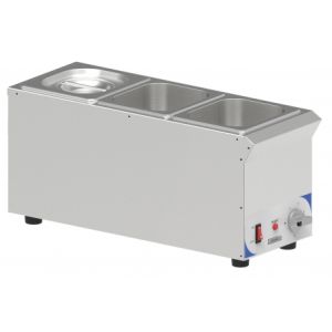 Bain marie à sauce 3 x GN 1/6 compact CASSELIN CBMS316V