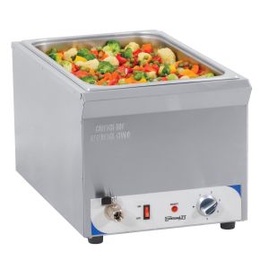 BAIN-MARIE AVEC ROBINET DE VIDANGE GN 1/1 - 200 MM CASSELIN CBMV200