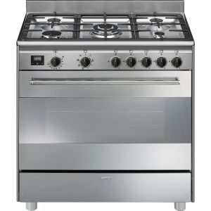Centre De Cuisson 90 cm Gaz Inox SMEG Classica BG91CTX2(F)