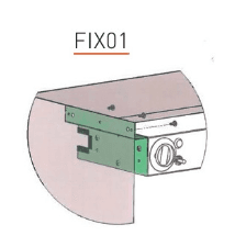 Fixation pour rampe chauffante Sofraca  FIX01