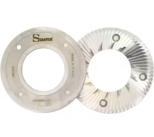 JEU DE 2 MEULES REAFFUTEES SANTOS Ø 120MM 00063R