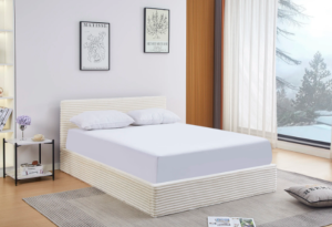 LIT COFFRE MAIA COTELE ECRU 160x200cm EURODESIGN L91CT-EC160