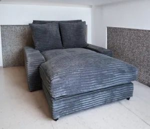 CANAPE CELIA MOELLEUX EN TISSU COTELE EPAIS 180x135cm CELIA 1P