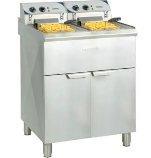 Friteuse électrique sur pieds 2 x 10 litres haut rendement CASSELIN CFP102TC