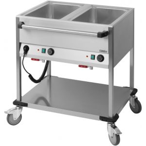 Chariot Bain-Marie à eau 2 x GN 1/1 Casselin CCBM2H