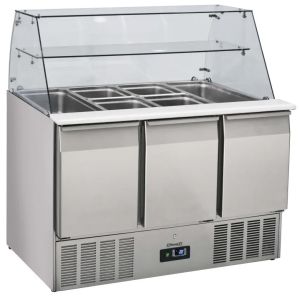 SALADETTE VITRÉE 3 PORTES GN 1/1 CASSELIN CSAV3P