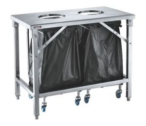 Table de tri 2 trous vide-dechets CASSELIN CTT2VD