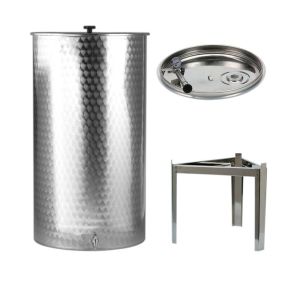Cuve inox 300 litres + couvercle joint pneumatique + pied NESPRESS  TONKC3CF