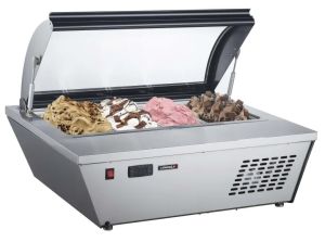 VITRINE À GLACES À POSER 4 X GN 1/3 CASSELIN CVG413