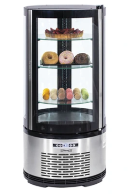 VITRINE RÉFRIGÉRÉE RONDE 100L CASSELIN CVRR100L