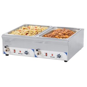 DOUBLE BAIN-MARIE AVEC ROBINET DE VIDANGE GN 1/1 - 100 MM CASSELIN CBMDV100