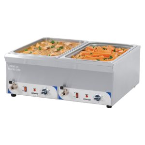 DOUBLE BAIN-MARIE AVEC ROBINET DE VIDANGE GN 1/1 - 150 MM CASSELIN CBMDV150