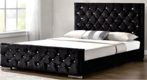 Lit double prestige noir 160x200 Eurodesign 718N160