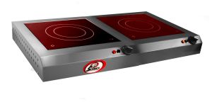 Réchaud vitrocéramique 2 feux 3500W SOFRACA 27114SSP