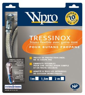 Tuyau gaz Butane TRESSINOX WPRO TBT150