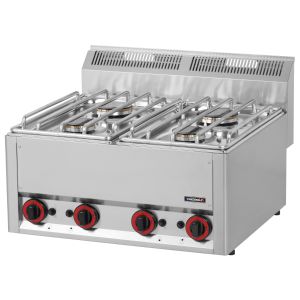 Fourneau gaz à poser 4 feux P 66 CASSELIN C6FOG4FP66