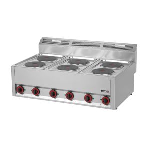 Fourneau électrique à poser 6 feux T 99 CASSELIN C6FOE6FT99