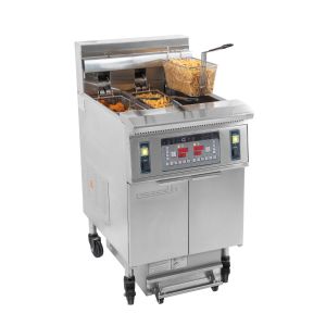 Friteuse électrique avec filtration 12 + 22 litres 8,5 + 17kW CASSELIN CFPF1222