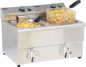 Friteuse électrique 2 cuves de 8 litres NESPRESS MATFR28R