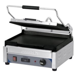 Grill panini grand premium rainurée - lisse avec minuteur CGPRLGPT