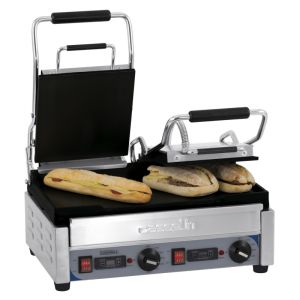 Grill panini double premium lisse-lisse avec minuteur CASSELIN CGP2LLPT